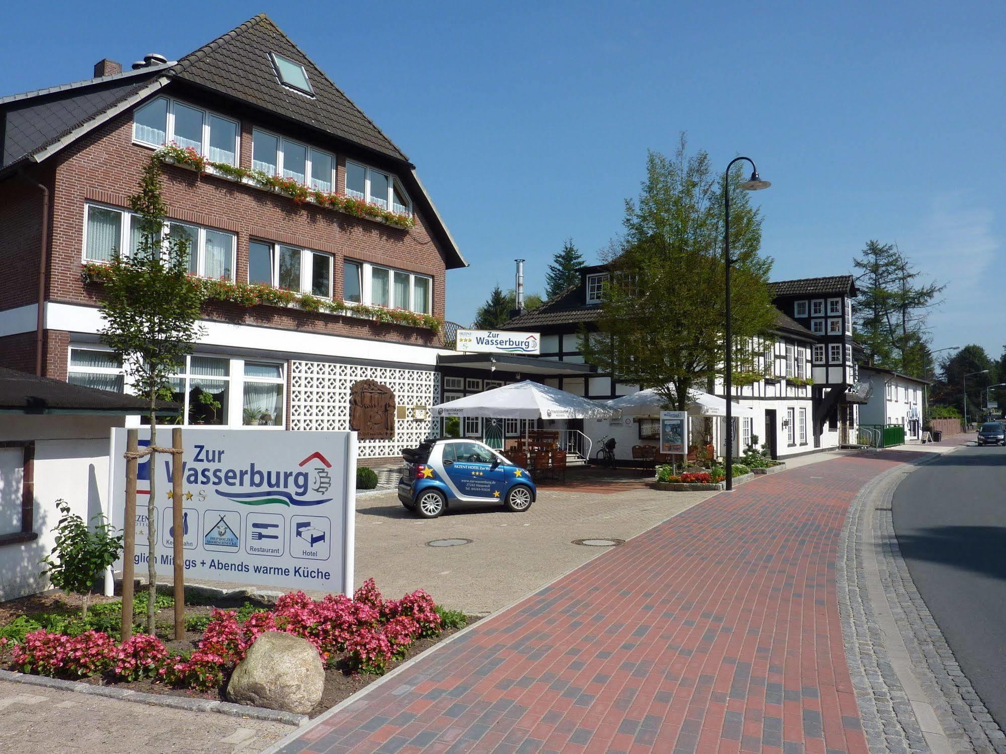 Akzent Hotel Zur Wasserburg - Hotel Garni Bed & Breakfast Harpstedt Exterior foto